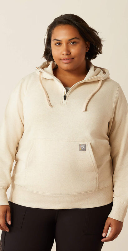 Rebar Skill Set 1/2 Zip Hoodie Front Plus